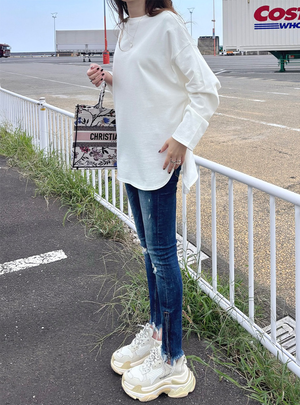 ラウンドヘムビッグロンT