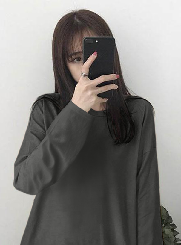 ラウンドヘムビッグロンT