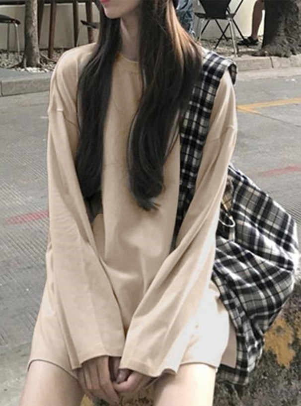 ラウンドヘムビッグロンT