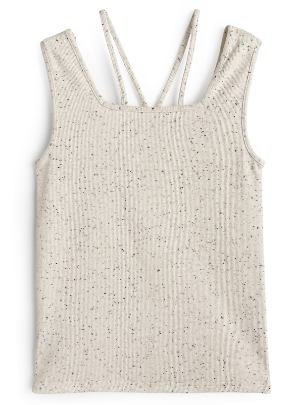 【新品】GRL グレイル　前後2wayスクエアネックリブタンクトップ GRL - GRL 前後2way スクエアネック リブタンクトップ 新品 Lの通販 by