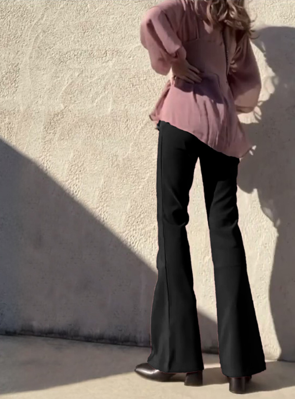 フロントタックフレアパンツ