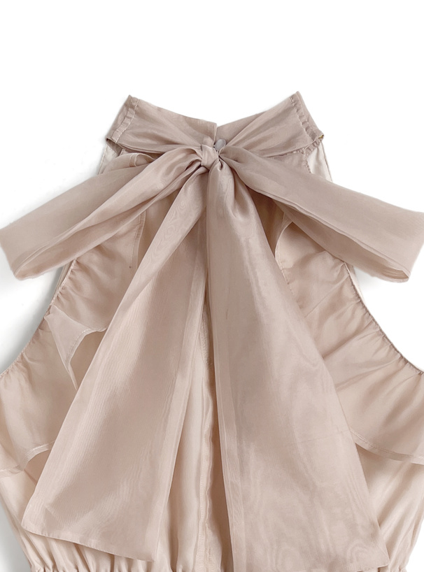 シアーアメスリティアードフリルミニワンピース