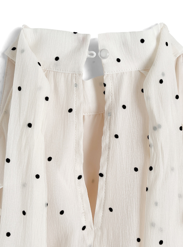 森香澄 ドット柄アメスリロングワンピース