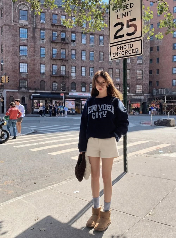 ハイウエストショートパンツ