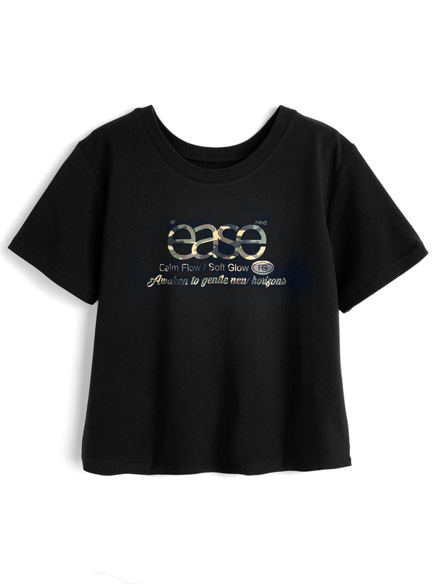 カモフラージュ柄ロゴプリントTシャツ