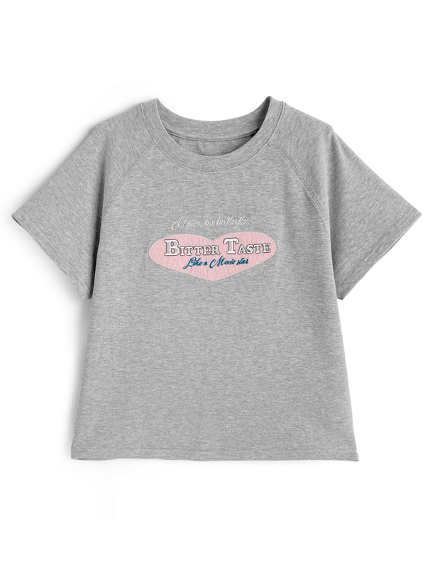 フェルトロゴ刺繍Tシャツ