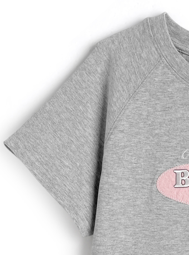 フェルトロゴ刺繍Tシャツ