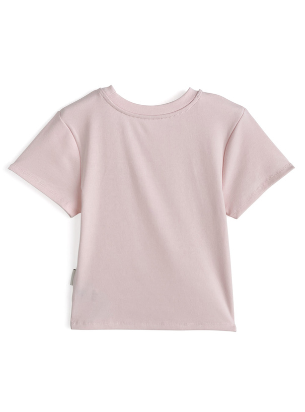 ロゴプリントショート丈Tシャツ