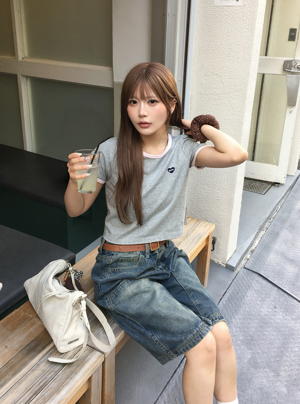 ハートロゴリンガーTシャツ
