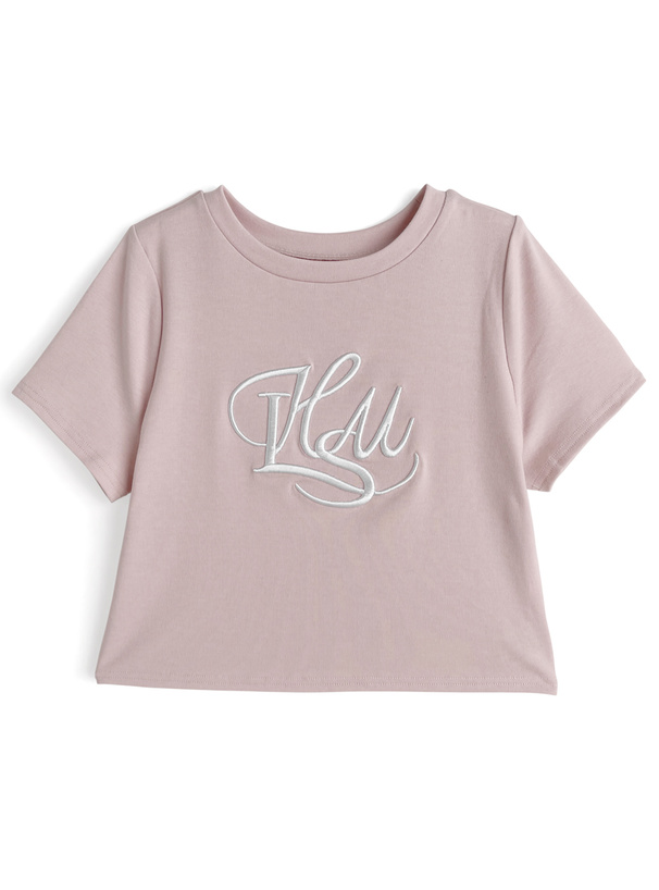 立体刺繍ロゴTシャツ