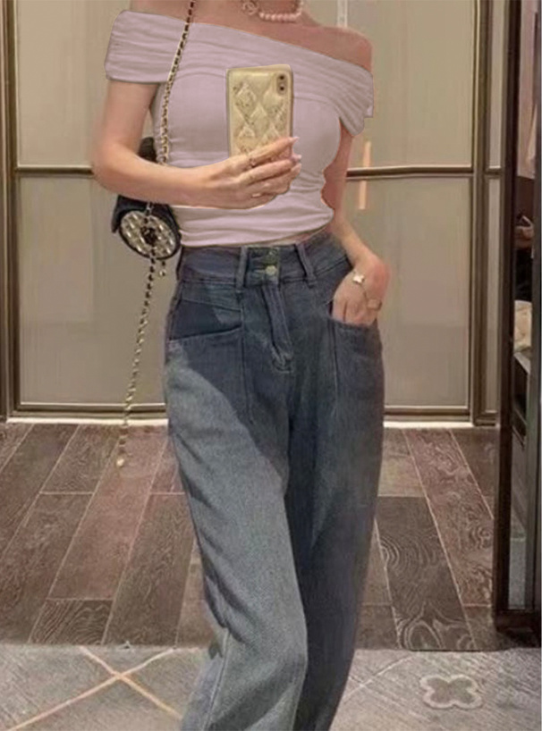 ギャザーオフショルダートップス