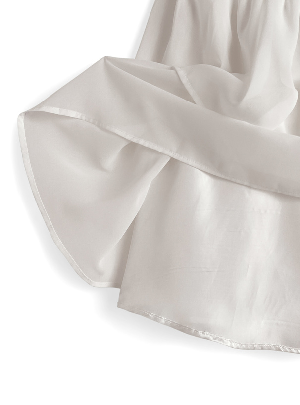 ショルダーオープンティアードフリルチュニック