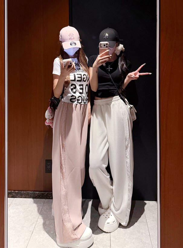 サイドレーススウェットパンツ