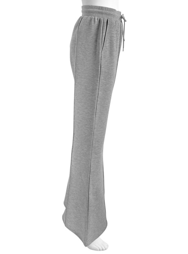 裏毛センターピンタックフレアスウェットパンツ