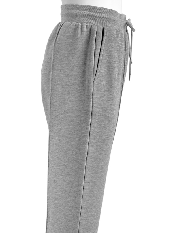 裏毛センターピンタックフレアスウェットパンツ