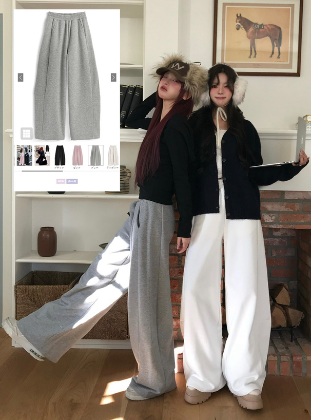 カーブラインスウェットパンツ