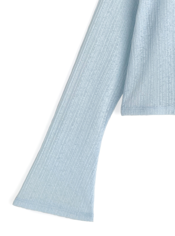 森香澄 接触冷感フレアスリーブシアーカーディガン