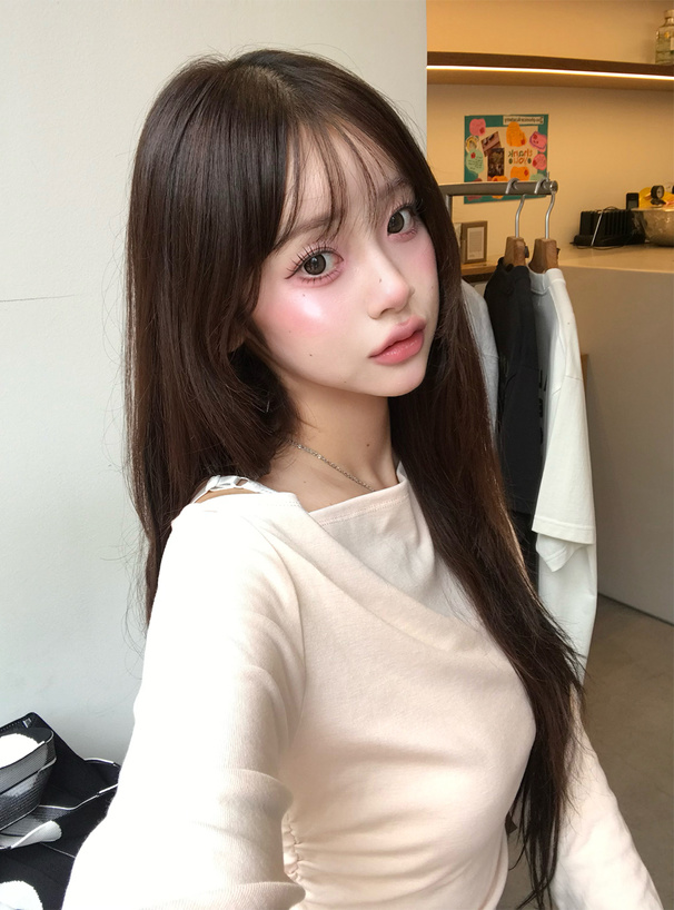 ボートネックサイドギャザートップス