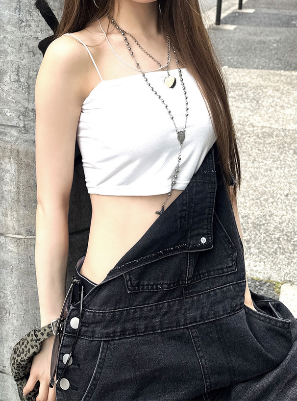 盛りパッド付きショートベアキャミソール