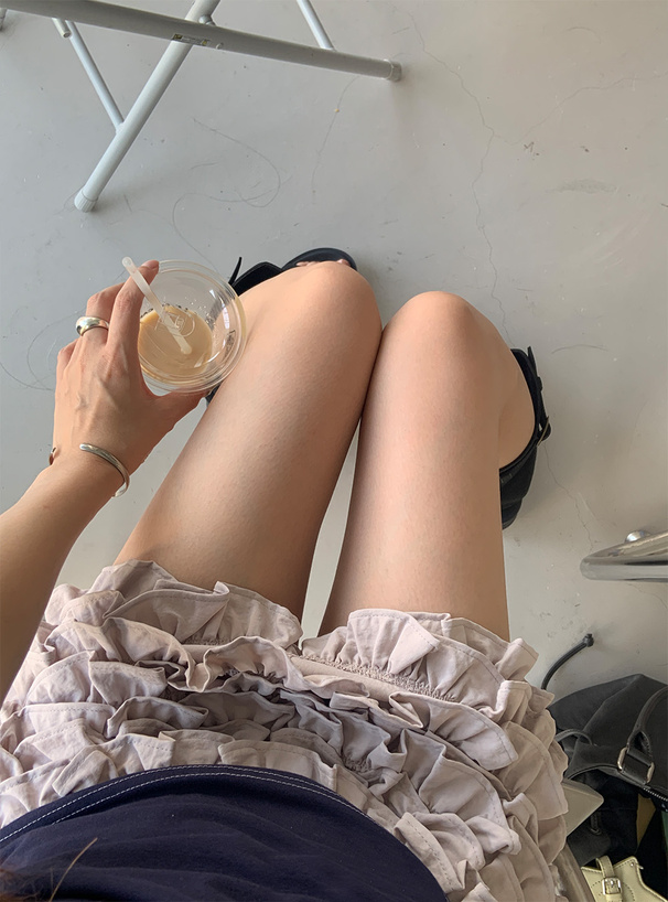 ティアードフリルミニショートパンツ