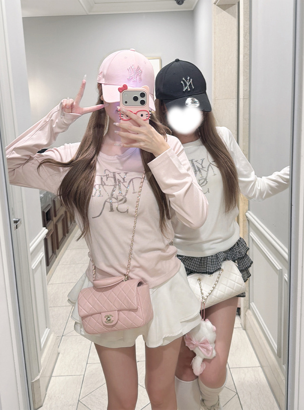 ラインストーンロゴロンT