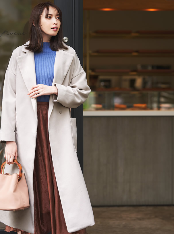 白石麻衣 オーバーサイズロングガウンコート Rut150 レディースファッション通販のグレイル Grl 公式