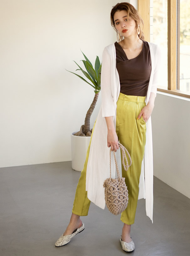 ロングシアーカーディガン