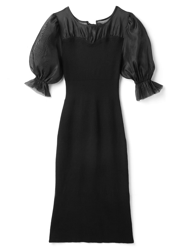 異素材バックリボンニットワンピース Rut494 レディースファッション通販のグレイル Grl 公式