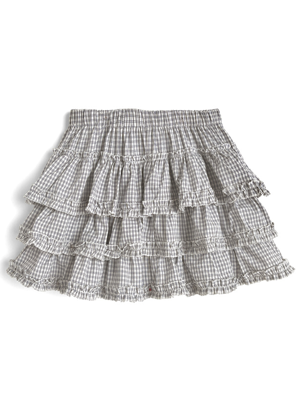 インパン裏地付フリルミニスカート