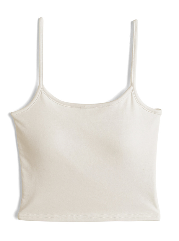 キャミソール付きドレープレーストップス