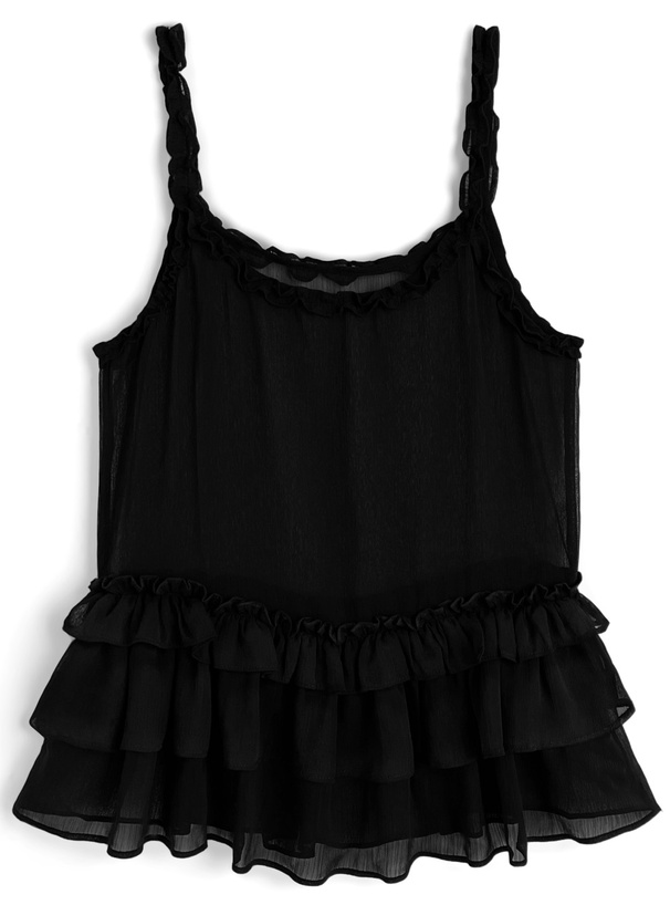 フリルティアードキャミソールチュニック