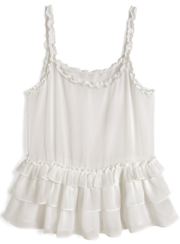 フリルティアードキャミソールチュニック