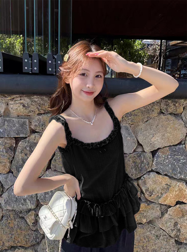 フリルティアードキャミソールチュニック