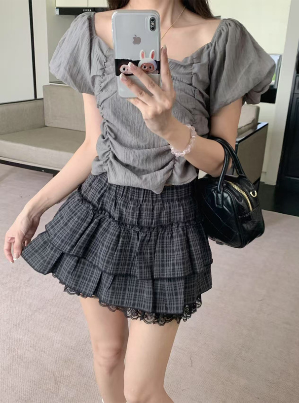 ギャザーパフスリーブブラウス[sd124] | レディースファッション通販の