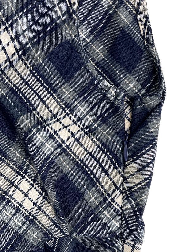 チェック柄ノースリーブイレギュラーヘムトップス[sd131] | レディース