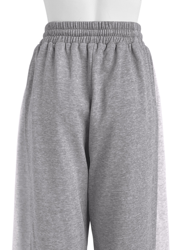 配色スウェットワイドパンツ