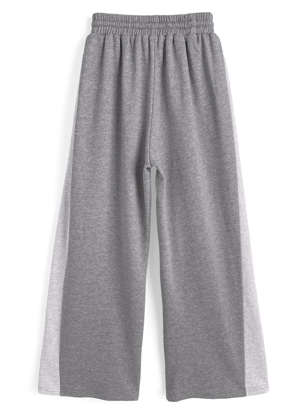 配色スウェットワイドパンツ