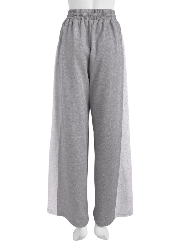 配色スウェットワイドパンツ