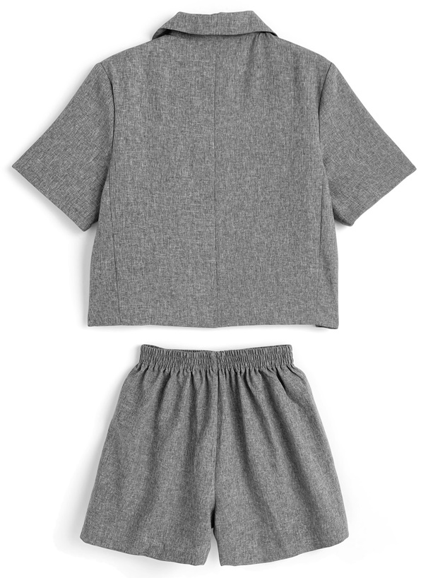 テーラードジャケット×ショートパンツセットアップ[sd152