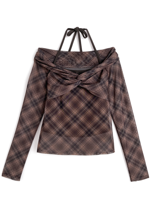 Darich ホルターネックオフショルダートップス フリーサイズ ホワイト