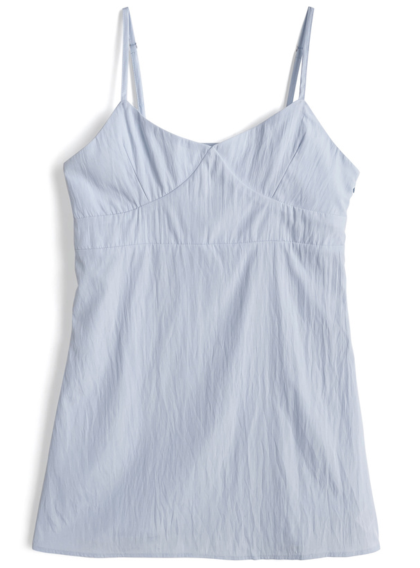 オーバーシャツ×キャミソールワンピースセットアップ