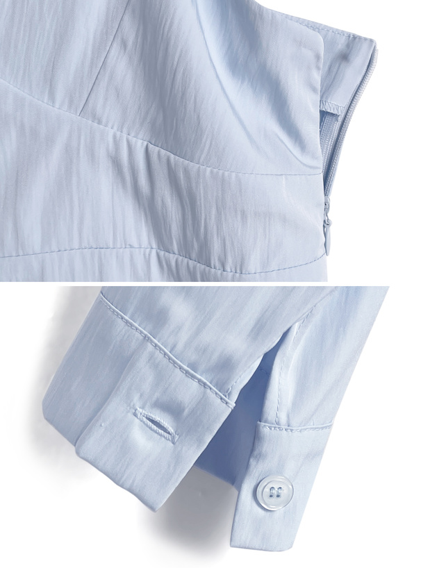 オーバーシャツ×キャミソールワンピースセットアップ