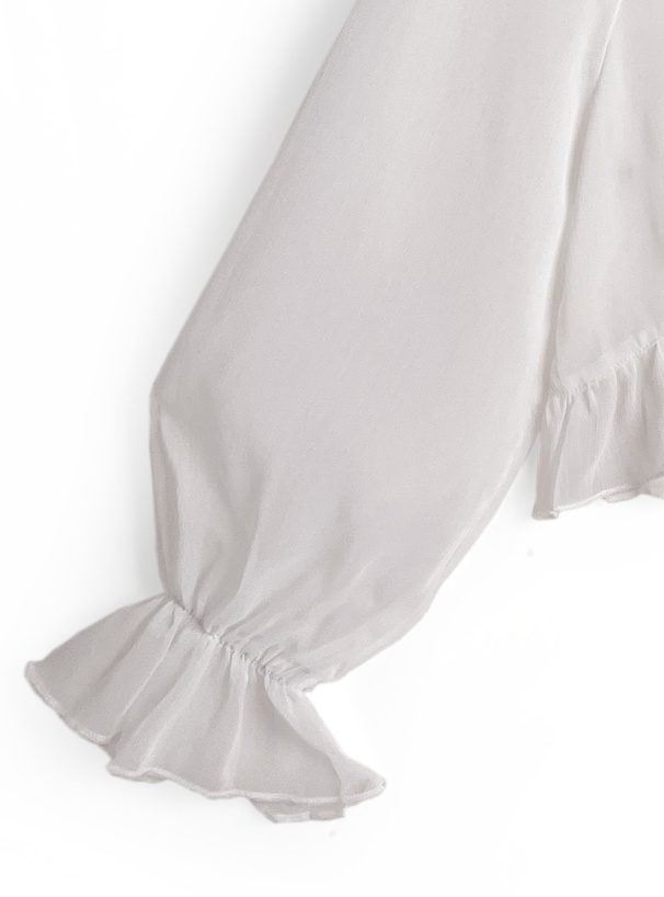 シアーフリルリボンボレロ