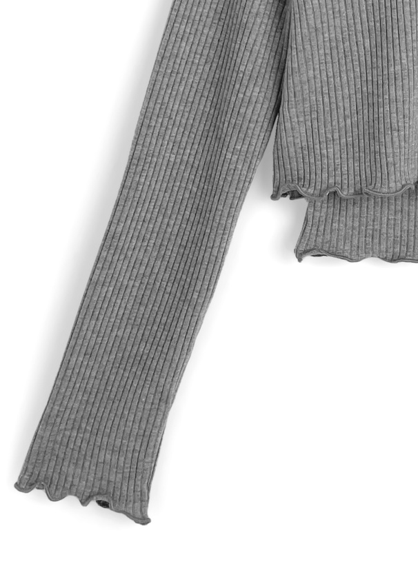 メロウリブカーディガン×キャミソールアンサンブル