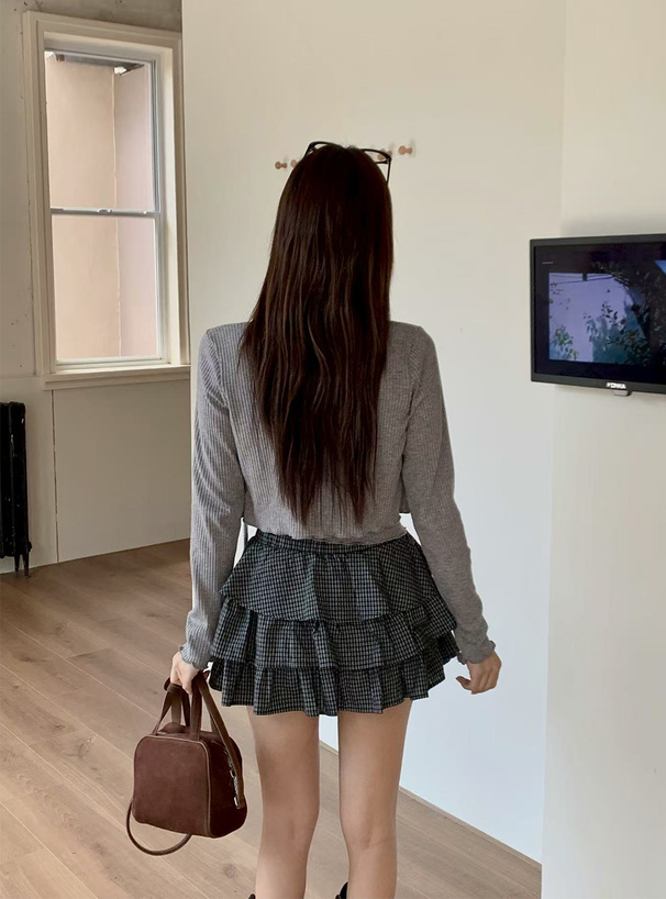 メロウリブカーディガン×キャミソールアンサンブル