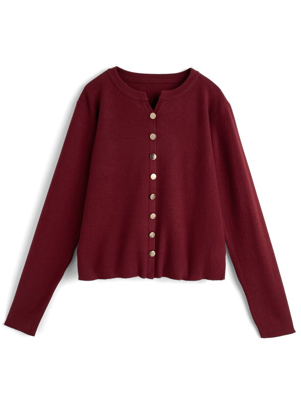 ゴールドボタンニットカーディガン[sd178]