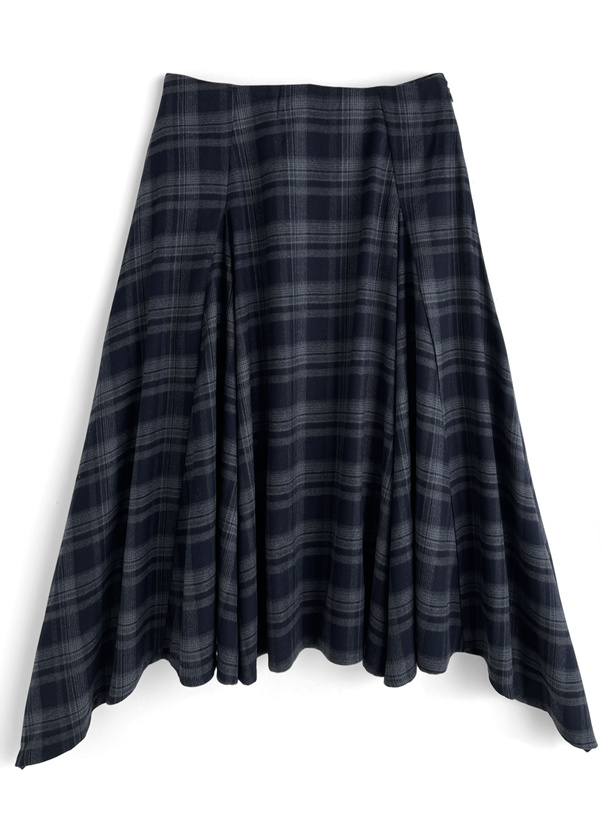 ILLIT アイリット BEB チェック柄ヘムフレアスカート