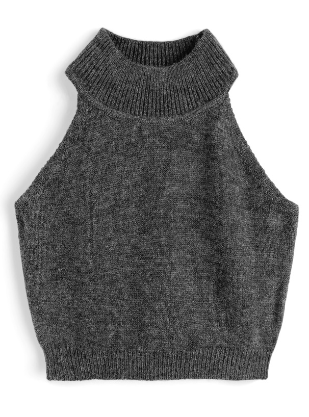 ツイストトップス×アメスリタンクトップニットアンサンブル