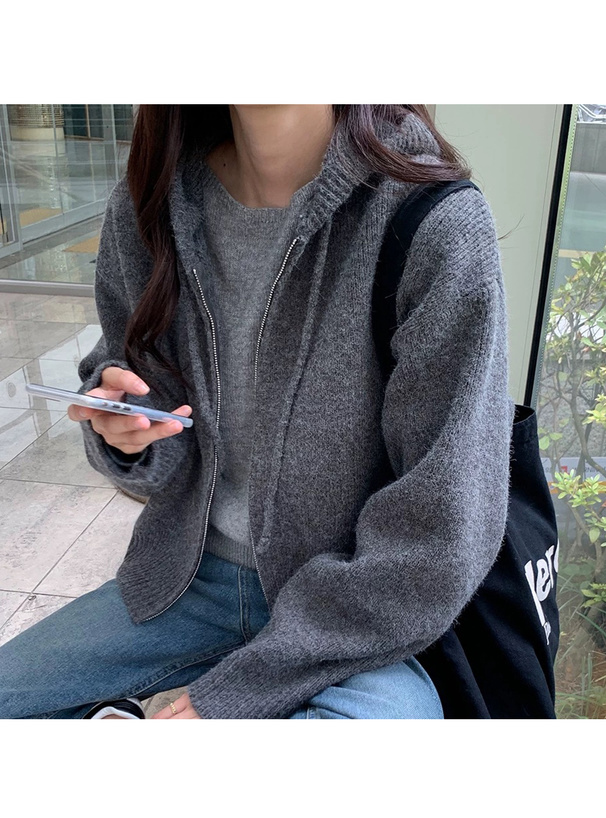 フード付きニットパーカー[sd190] | レディースファッション通販の