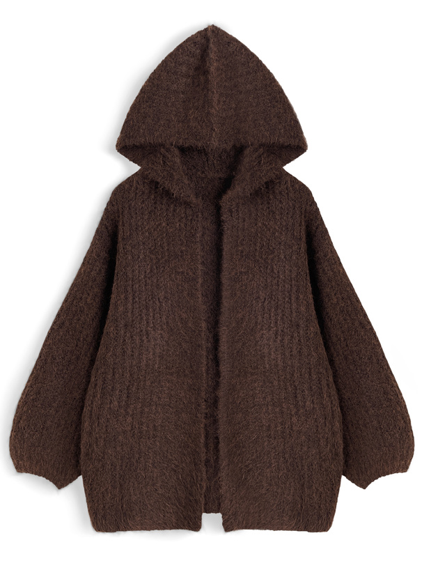 フード付きニットカーディガン[sd196] | レディースファッション通販の